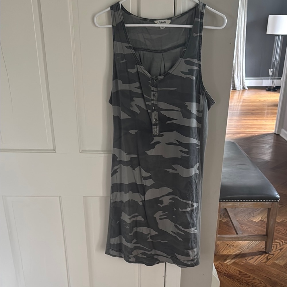 Splendid Camo Midi Dress size medium